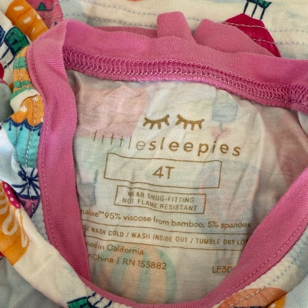 Little Sleepies Hot Air Balloon Kids Pajamas - Picture 4 of 7